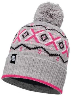 Buff Knitted & Polar Hat Buff Aspen Melange Grey