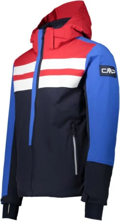 CMP Man Jacket Zip Hood -Ski Uitrustings Winkel cmp man jacket zip hood black blue 46 s black blue 2 1