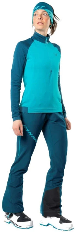 Dynafit TLT Touring Dynastretch Pants Women -Ski Uitrustings Winkel dynafit tlt touring dynastretch pants women petrol l petrol 1