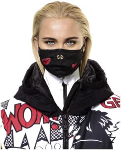 Goldbergh Mask -Ski Uitrustings Winkel goldbergh mask black with harts one size black with harts 0