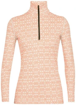 Icebreaker 250 Vertex Long Sleeve Half Zip Alpine Geo Women's -Ski Uitrustings Winkel icebreaker 250 vertex long sleeve half zip alpine geo women snow flash s snow flash 0