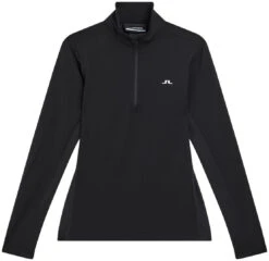 J.Lindeberg Lauryn Half Zip Mid Layer Women's -Ski Uitrustings Winkel j lindeberg lauryn half zip mid layer black l black 0