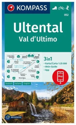 Kompass Wandelkaart 052 Ultental / Val D'Ultimo