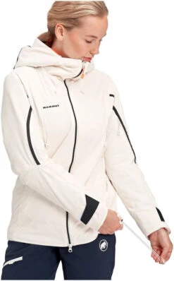 Mammut Nordwand HS Thermo Hooded Jacket Women -Ski Uitrustings Winkel mammut nordwand hs thermo hooded jacket women bright white xs bright white 3