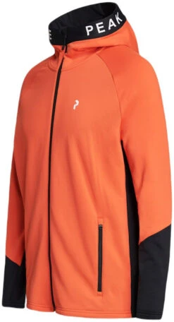 Peak Performance Rider Zip Hood -Ski Uitrustings Winkel peak performance rider zip hood zeal orange black l zeal orange black 2