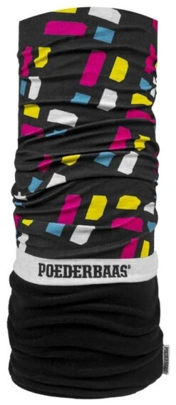 Poederbaas Neckwarmer -Ski Uitrustings Winkel poederbaas neckwarmer black small logo 8 1