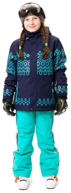 Rehall Vallery-R Snowpant JR Girls -Ski Uitrustings Winkel rehall vallery r snowpant jr girls aqua 128 aqua 2